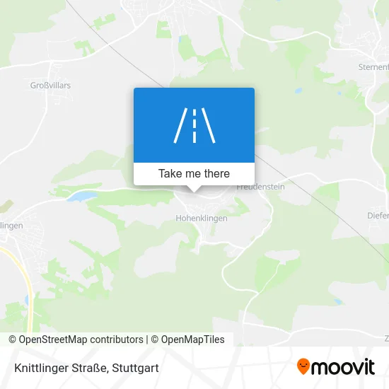 Карта Knittlinger Straße