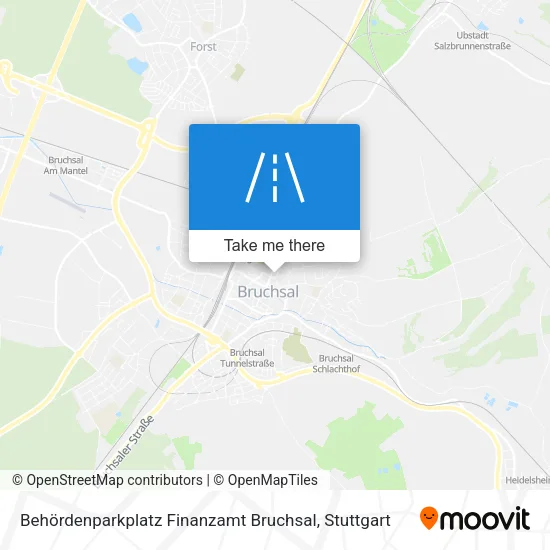 Карта Behördenparkplatz Finanzamt Bruchsal