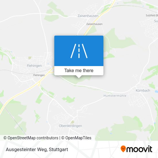Карта Ausgesteinter Weg