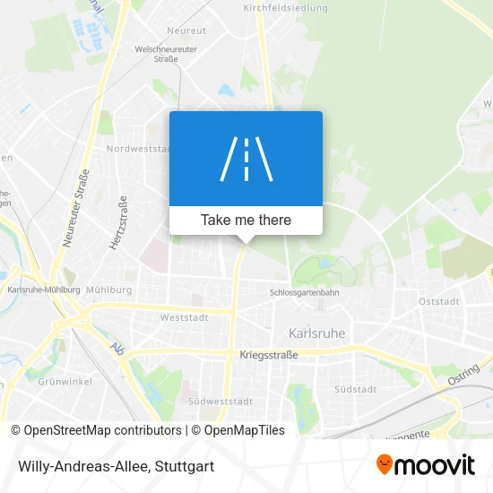 Карта Willy-Andreas-Allee