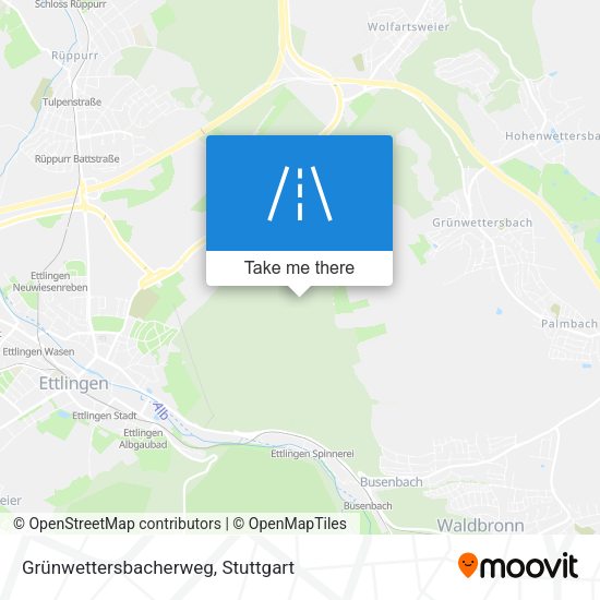 Grünwettersbacherweg map