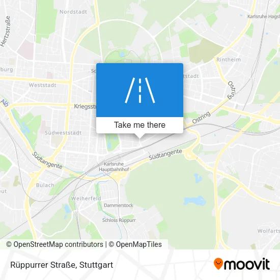 Карта Rüppurrer Straße