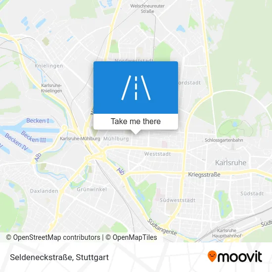 Карта Seldeneckstraße