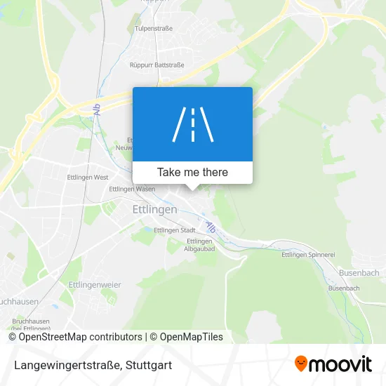 Карта Langewingertstraße