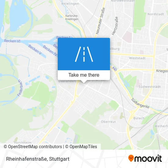 Карта Rheinhafenstraße