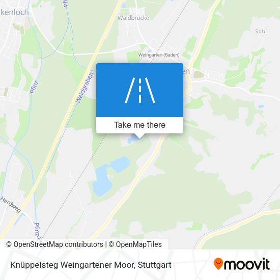 Knüppelsteg Weingartener Moor map