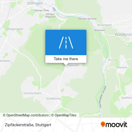 Карта Zipfäckerstraße