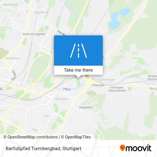 Карта Barfußpfad Turmbergbad