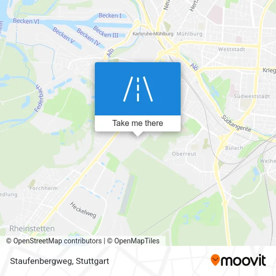 Карта Staufenbergweg