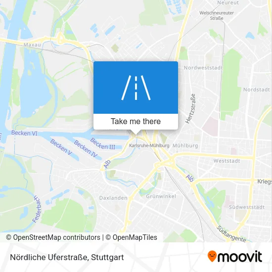 Карта Nördliche Uferstraße