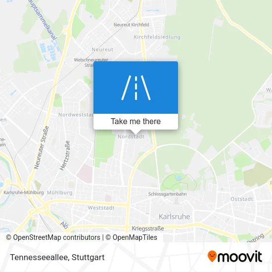 Карта Tennesseeallee