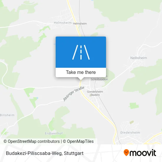 Карта Budakezi-Piliscsaba-Weg