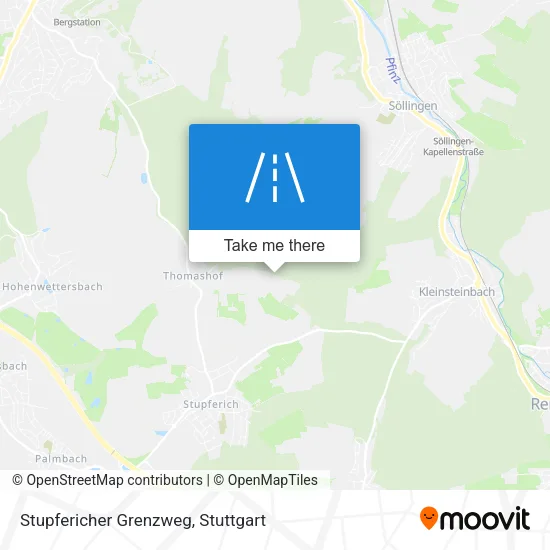 Карта Stupfericher Grenzweg