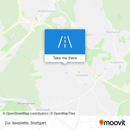 Карта Zur Seeplatte