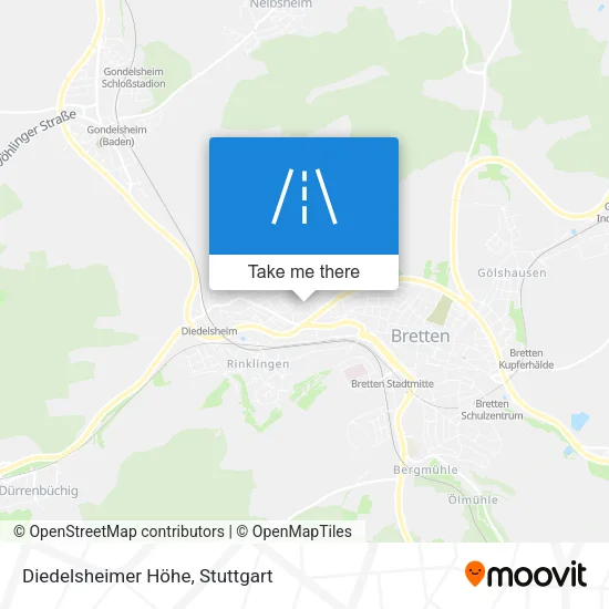 Карта Diedelsheimer Höhe
