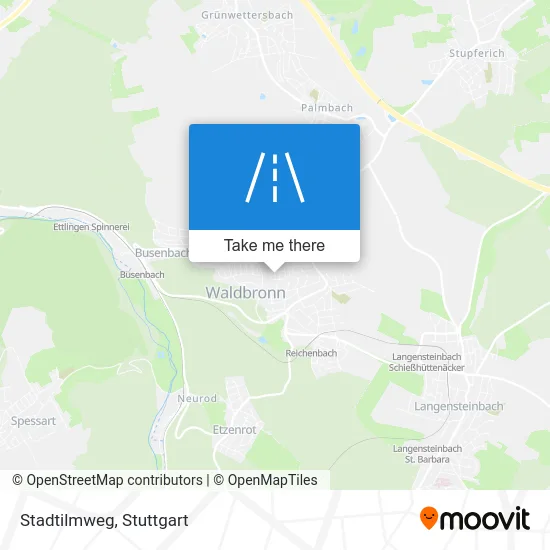 Карта Stadtilmweg