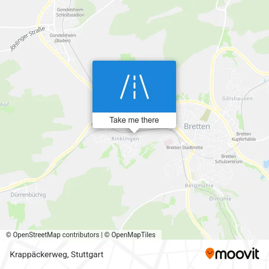 Krappäckerweg map