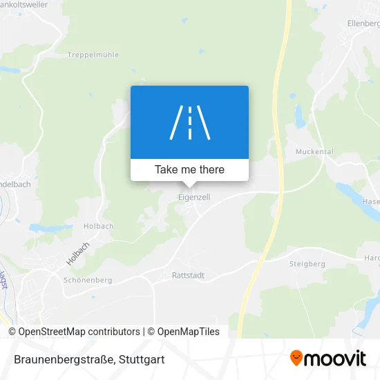 Карта Braunenbergstraße