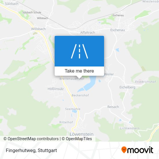 Fingerhutweg map