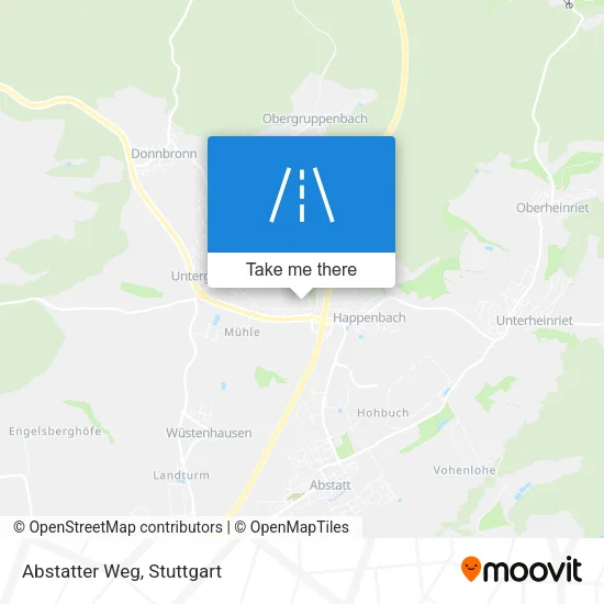 Карта Abstatter Weg