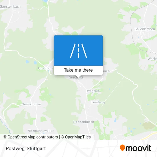 Postweg map