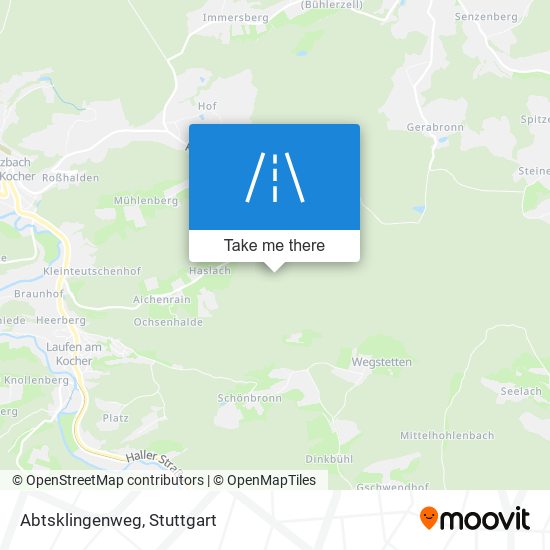 Карта Abtsklingenweg