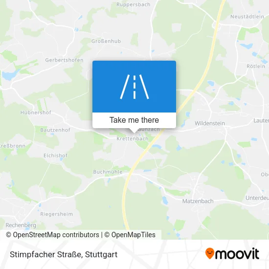 Карта Stimpfacher Straße