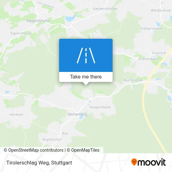 Карта Tirolerschlag Weg
