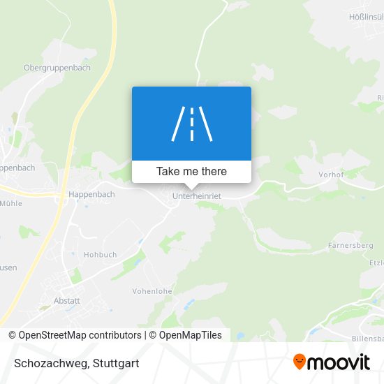 Карта Schozachweg