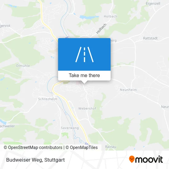 Карта Budweiser Weg