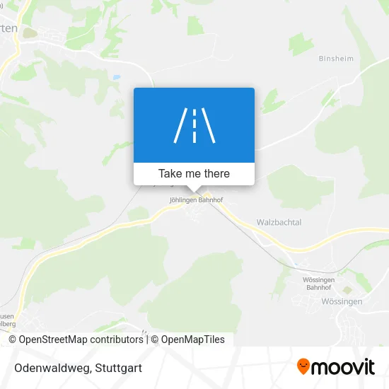 Карта Odenwaldweg