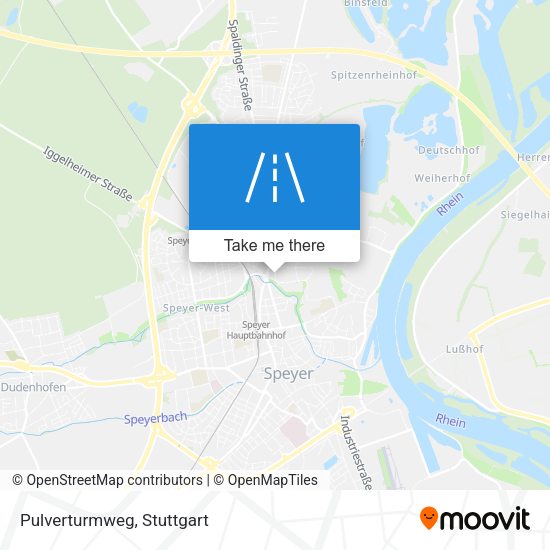 Pulverturmweg map