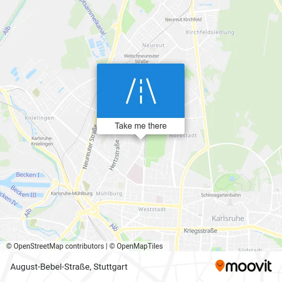 Карта August-Bebel-Straße