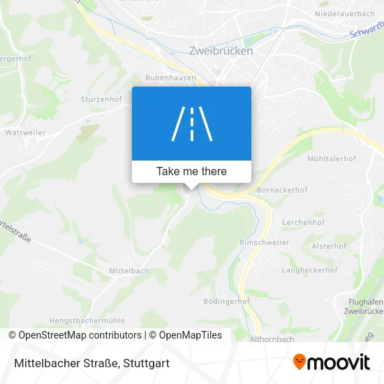 Mittelbacher Straße map