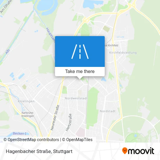 Карта Hagenbacher Straße