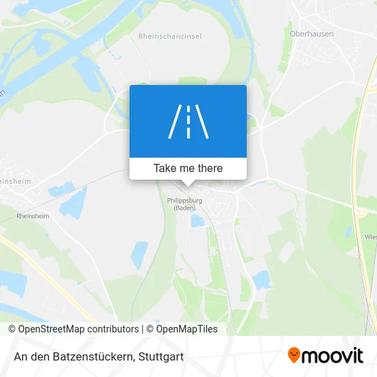 Карта An den Batzenstückern