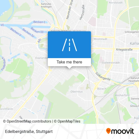 Карта Edelbergstraße
