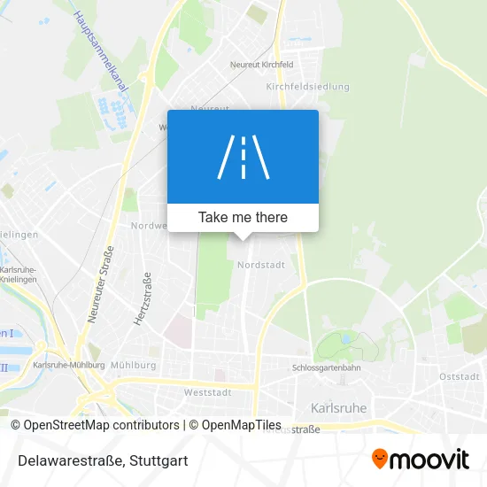Карта Delawarestraße