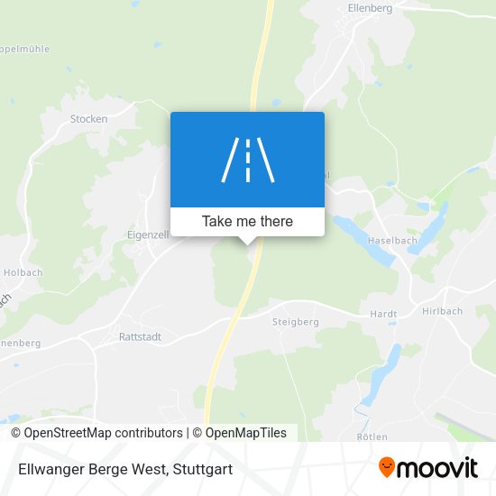 Ellwanger Berge West map