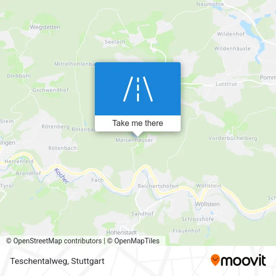 Карта Teschentalweg