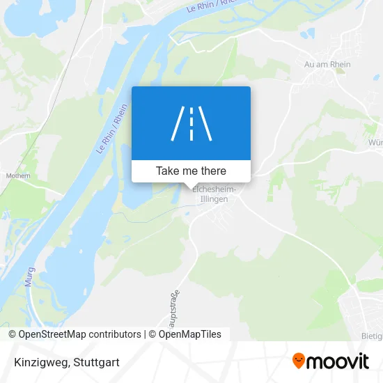 Карта Kinzigweg