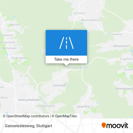 Карта Gaiswieslesweg