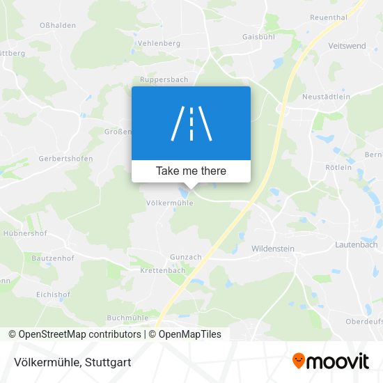 Völkermühle map