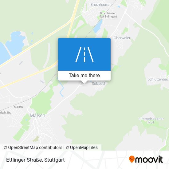 Карта Ettlinger Straße