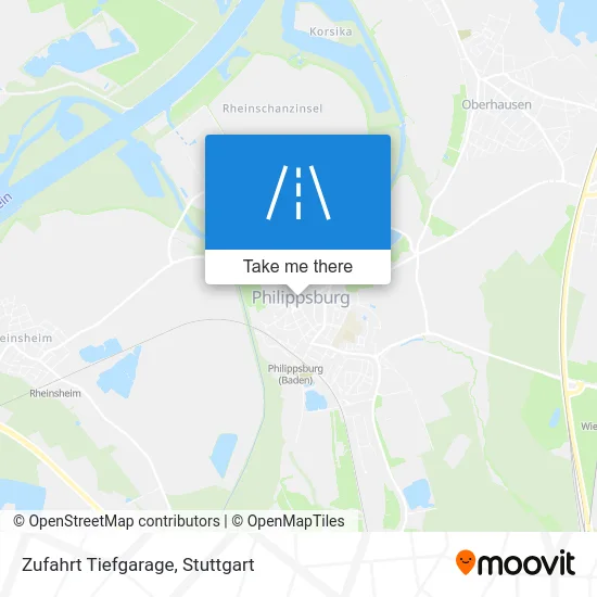 Карта Zufahrt Tiefgarage