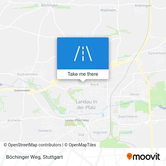 Böchinger Weg map