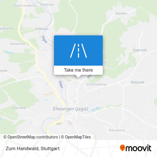 Карта Zum Handwald