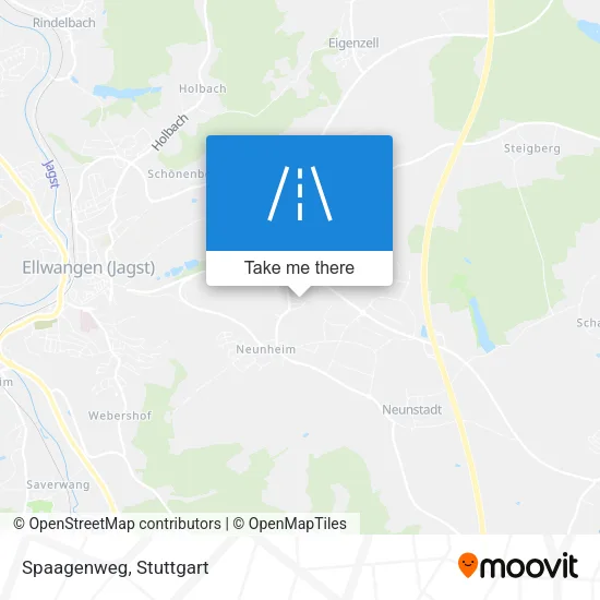 Spaagenweg map