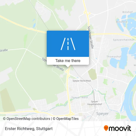 Карта Erster Richtweg