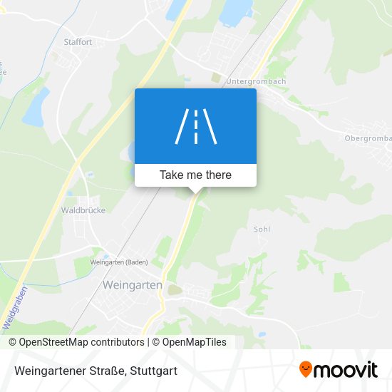 Weingartener Straße map